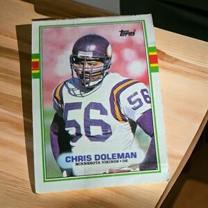 VINTAGE 1989 TOPPS #84 Chris Doleman Minnesota Vikings